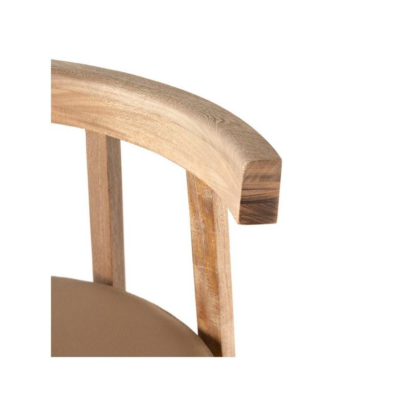 Easah Leather Bar & Counter Stool, Counter Stool (36.50” Seat Height), Natural