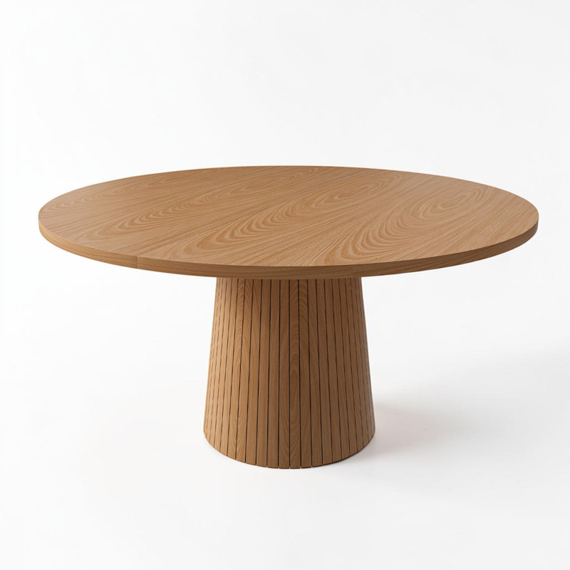 47" Round Modern Farmhouse MDF Dining Table