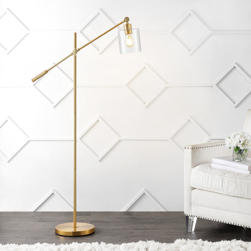 Keya 60'' Brass Gold Task Floor Lamp