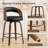 Comfortable Swivel Counter Stool With Durable Solid Wood Legs-120285792-120285790