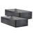 Galvanized Raised Garden Beds, 6.67 x 3.35 x 1.51 ft, Rectangular Metal Planter Boxes Kit Outdoor, Elevated Planting Box with Gloves, Alu-Zinc, for Growing Flowers Vegetables, Dark Gray-846892291-846892293