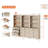 Laziza 3 Column 3 Tier Bookcase With Drawer,73.3" Tall Floor Standing Bookshelf,Modern Farmhouse Display Storage Cabinet With Adjustable Shelves-122781477