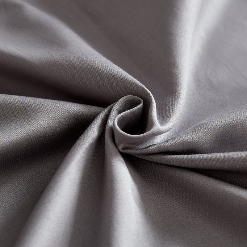 Bryndís 100% Cotton Sateen Sheet Set, Queen, Gull Gray