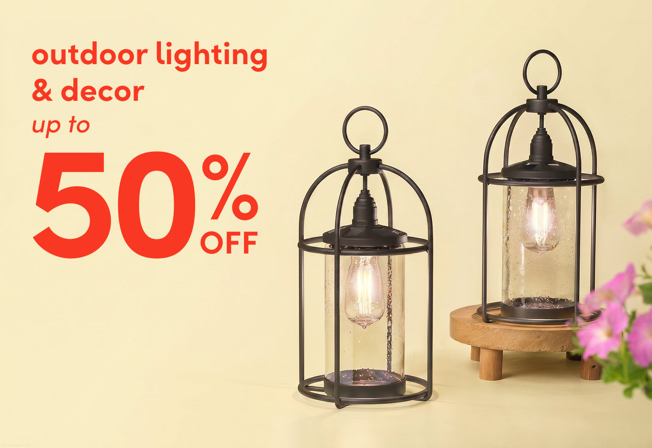 outdoor lighting & decor clearance