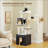 57.5" Cat Tree With Litter Box Enclosure Large-1847921743