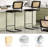2 Pieces Of Satin Velvet Bar Stools With Wicker Backrests-1966926760
