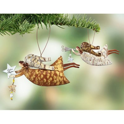 7 " Lighted Angel Hanging Figurine Ornament