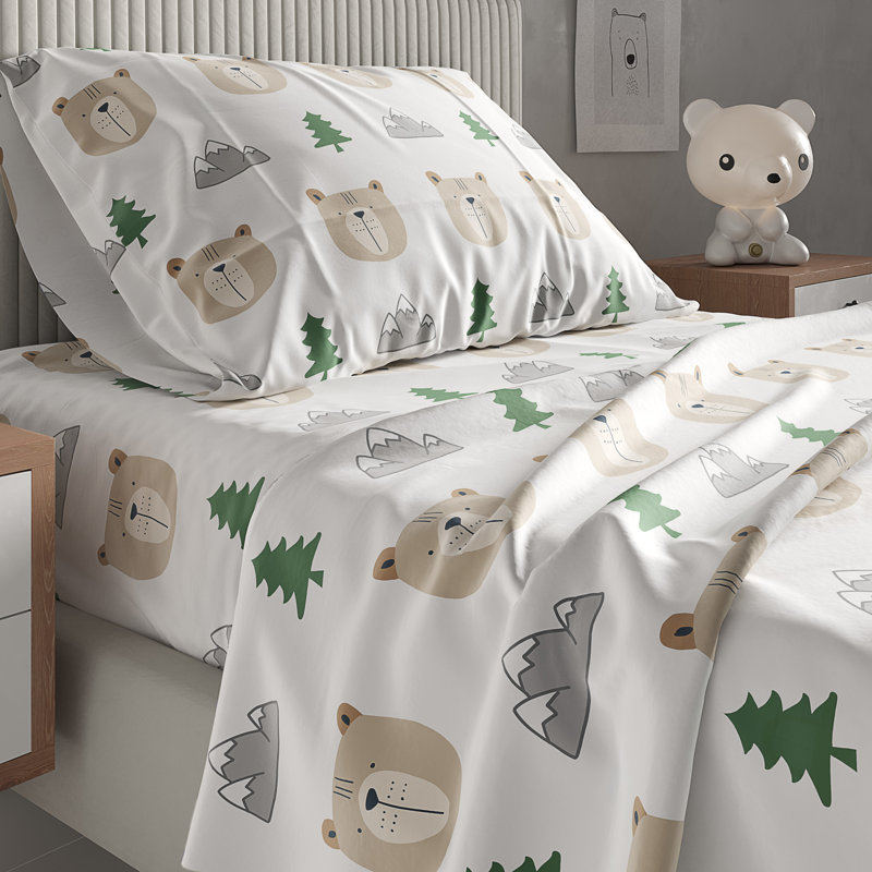 Ensemble de draps pour enfants, literie en microfibre douce, confortable et respirante, draps faciles d'entretien