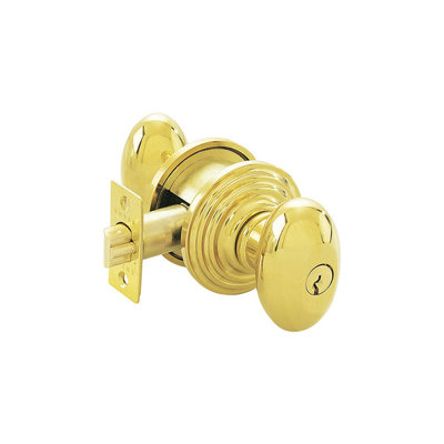 Emtek Key-in Single Cylinder Knobset w/ Regular Rosette and Egg Knob