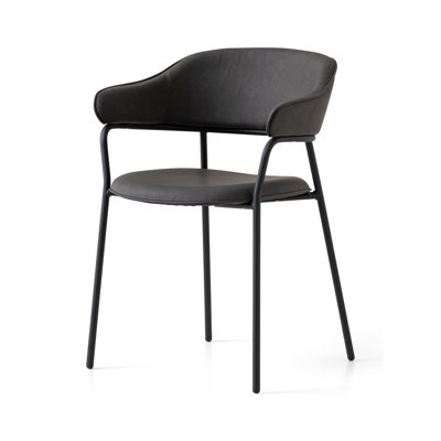 Signorina Upholstered Armchair with Metal Frame