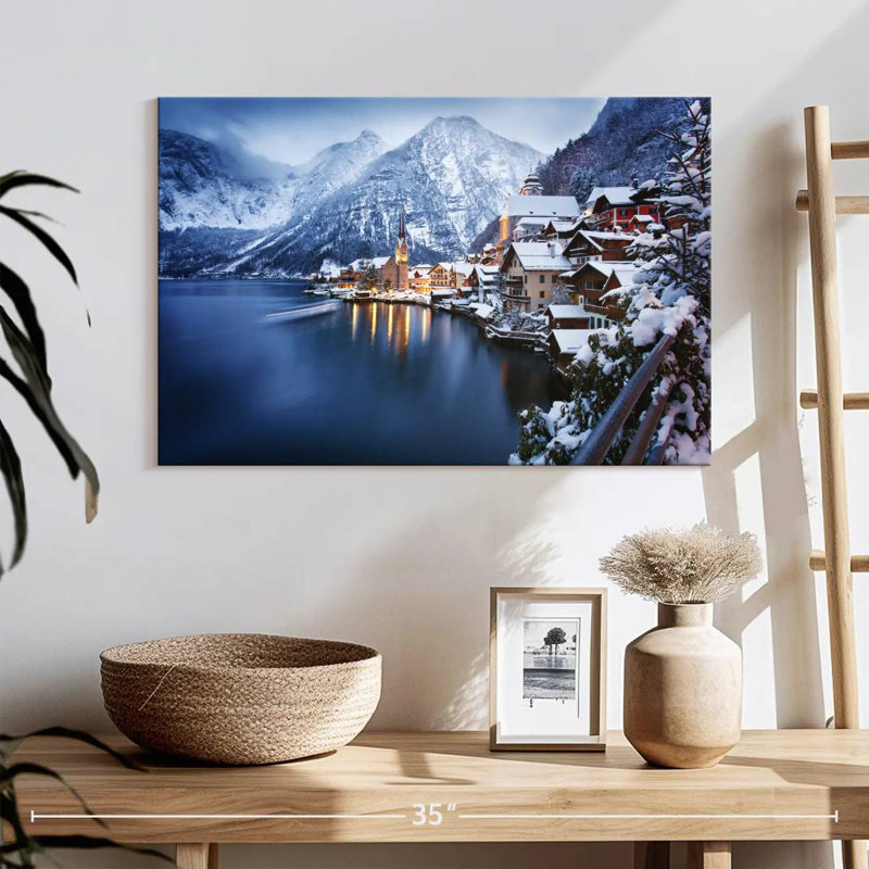 Ravi Wintry Hallstatt, 16" H x 24" W
