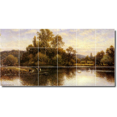 72" x 36" Ceramic Painting Decorative Mural Tile 12" x 12"