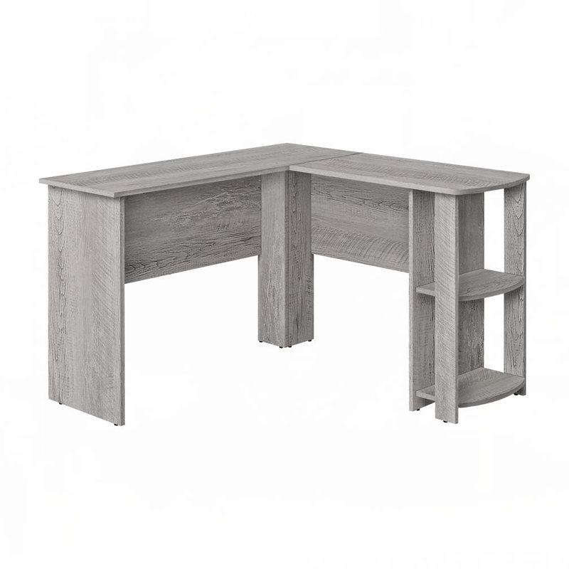 Home Office L Shape Computer Desk, Gray