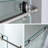 48 in. W x 76 in. H Sliding Frameless Shower Door with Header and Clear Glass