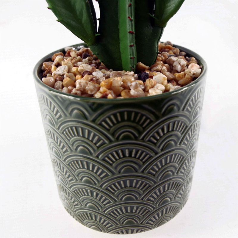 23cm Faux Plant in Ceramic Pot