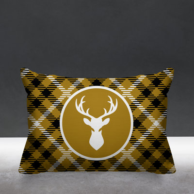 Houndstooth Outdoor Reversible Throw Pillow