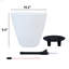 Ensemble de 2 pots à fleurs avec réservoir-1075775418