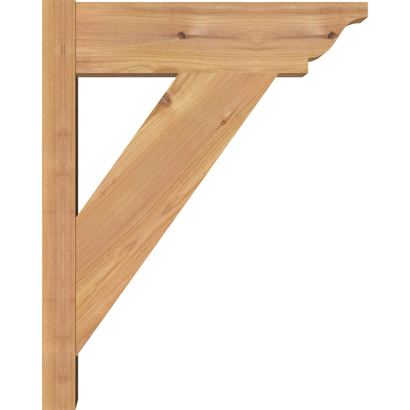 Persienne traditionnelle en bois rustique, Cèdre rouge de l'Ouest l 5 1/2 po (lisse),  P 14 po x H 18 po 