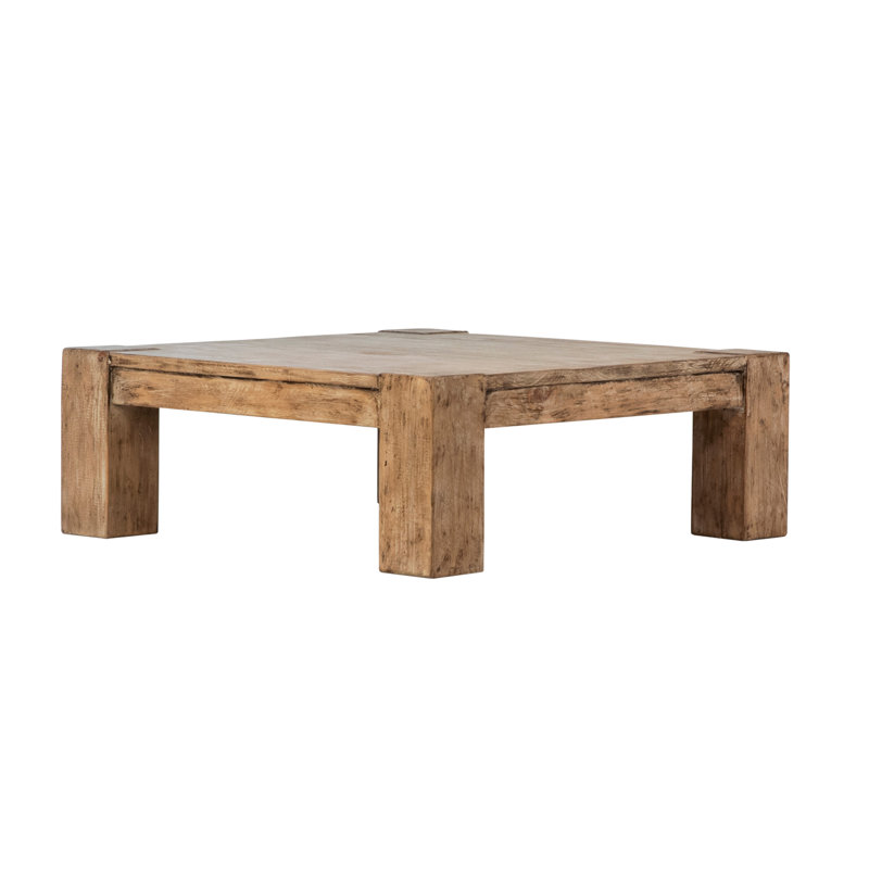 Parson Reclaimed Pine Wood Coffee Table, Natural