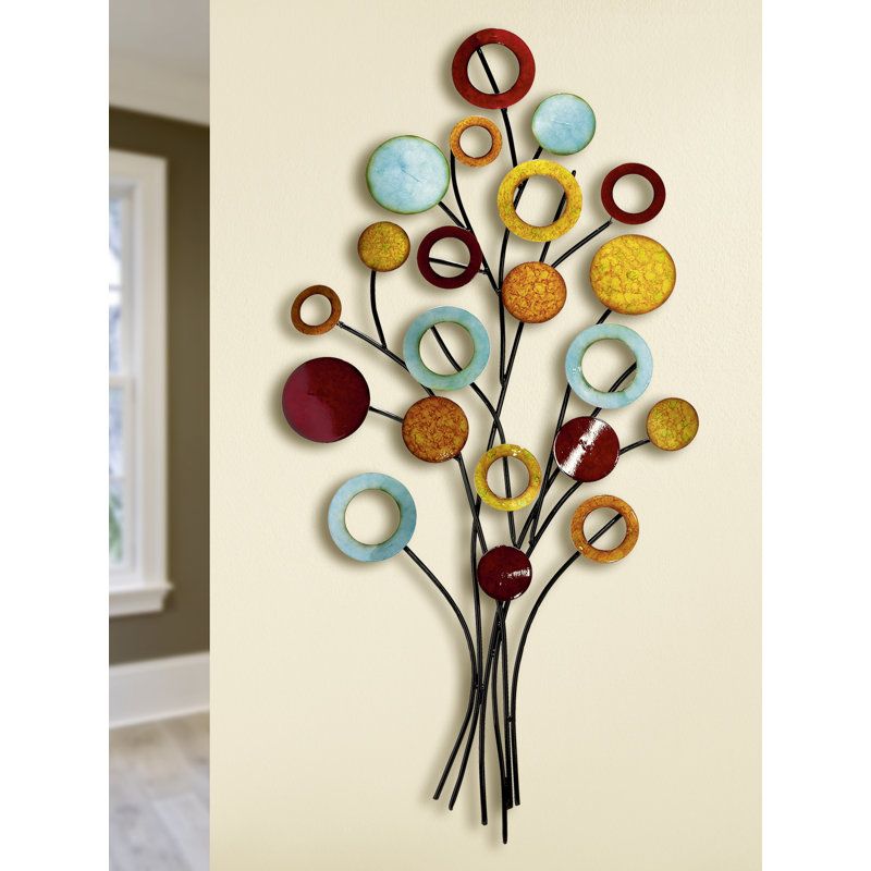 Lebensbaum Modern Plants & Flowers Wall Decor on Metal