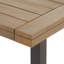 Table de salle à manger d'extérieur en bois - aspect industriel moderne, gris avec accents gris et noir