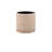 Elegant Cream 16" x 16" x 18" Round Ottoman with Hidden Storage