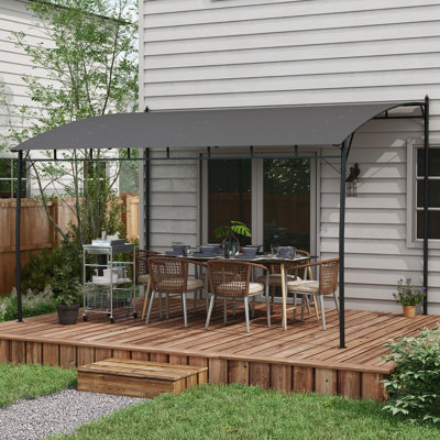 Briah 4m W x 3m D Metal Patio Gazebo