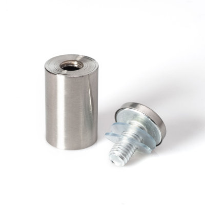 For PVC, Glass and Acrylic Sign Standoff Wall Anchors and Screws 100 Piece Store/Restaurant Pack