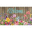 Paillasson printemps été, aquarelle de fleurs colorées ...