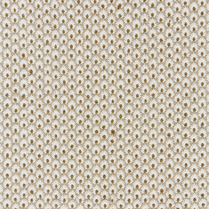 Tissu brodé Botanica, Lin