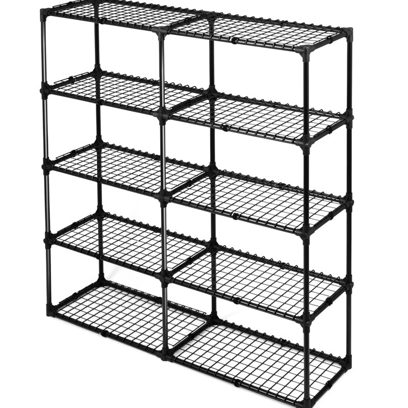 Rangement robuste à 5 tablettes 2 pièces