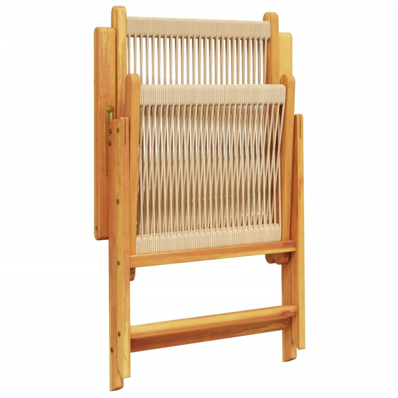 Thionville Patio Dining Accent Chair, Beige