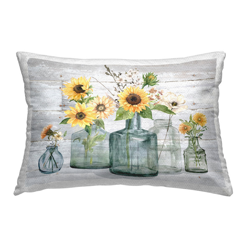 Coussin d'extérieur Rustic Sunflower Extravaganza