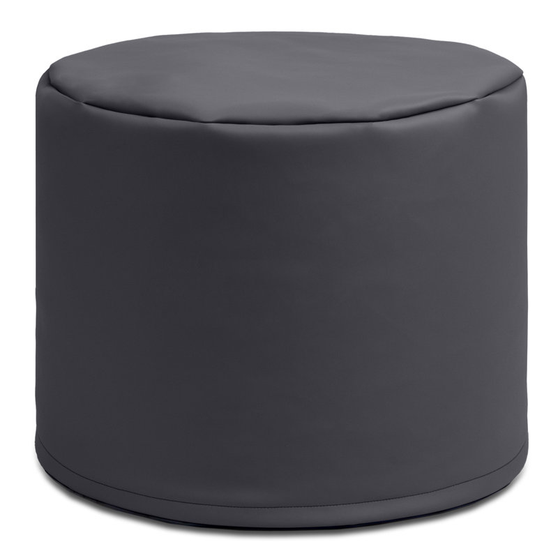 Pouf modulaire 21 po Spring, Similicuir noir