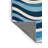 Washable Blue Ombre Waves Coastal Area Rug-1821897345