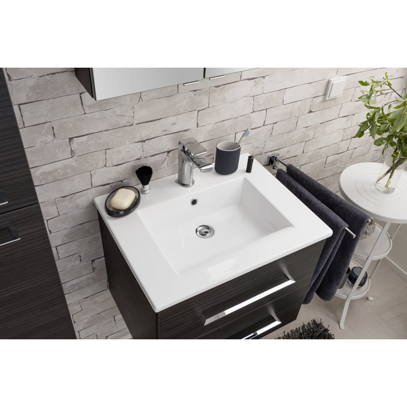 Bathroom Suite, Dark Wood