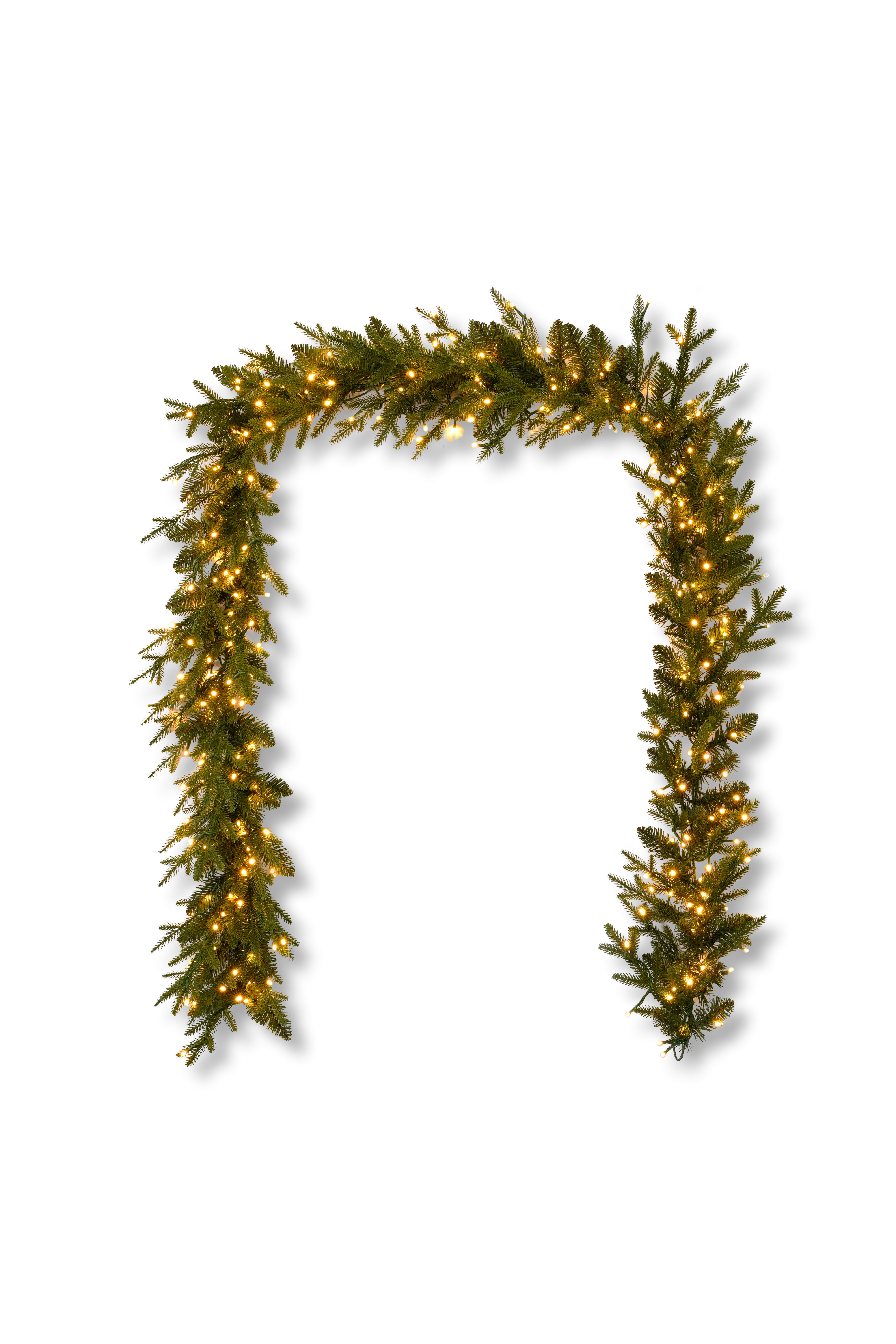 Seasonal 9' Dandan Flocked and Plug-In Pine Pre-Lit Garland with Lights & Reviews | Birch Lane