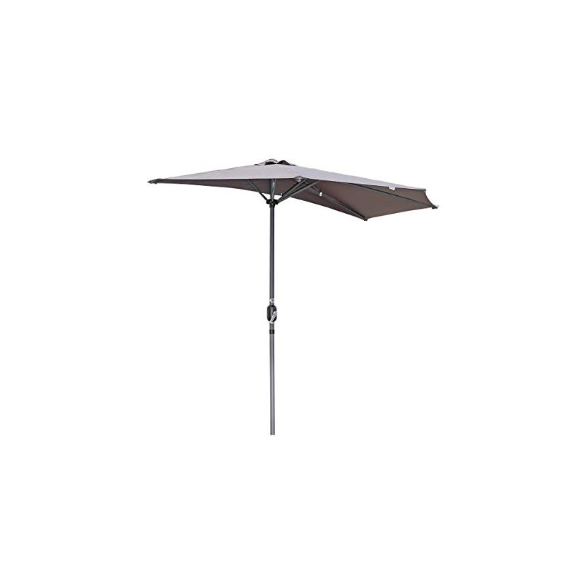 Carshalt 250cm Market Parasol, Grey
