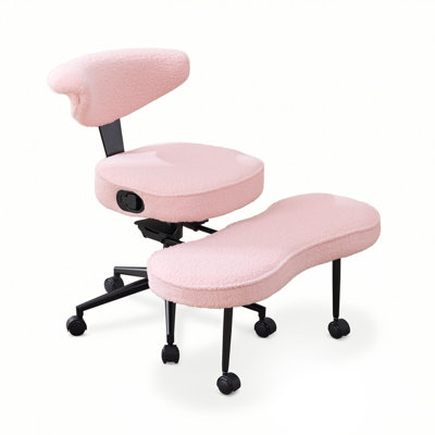Chaise de bureau en molleton Teddy