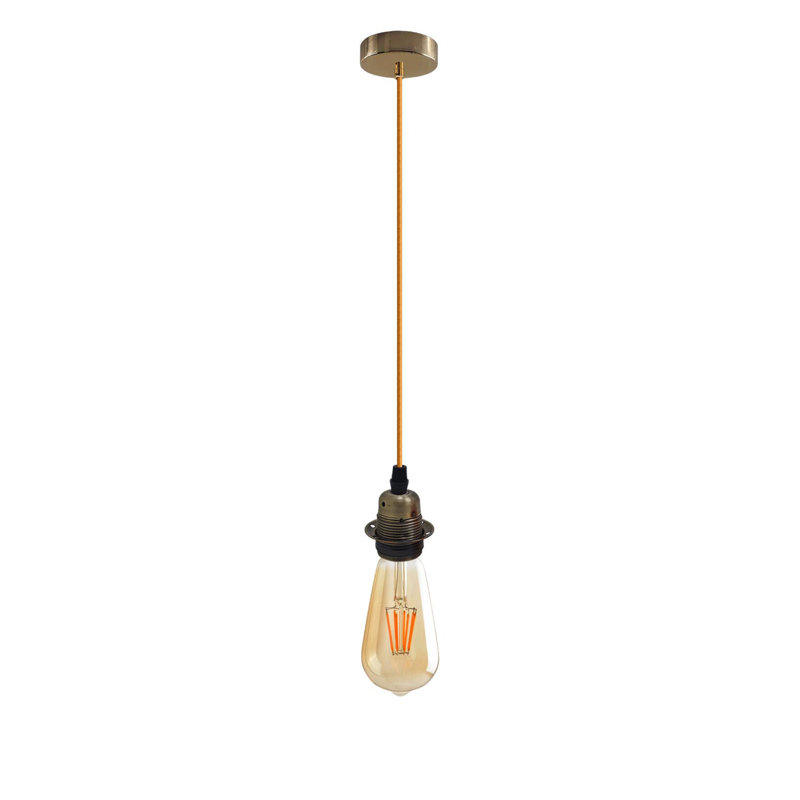 Barbrook 1 - Light Single Pendant, Green Brass, Gold