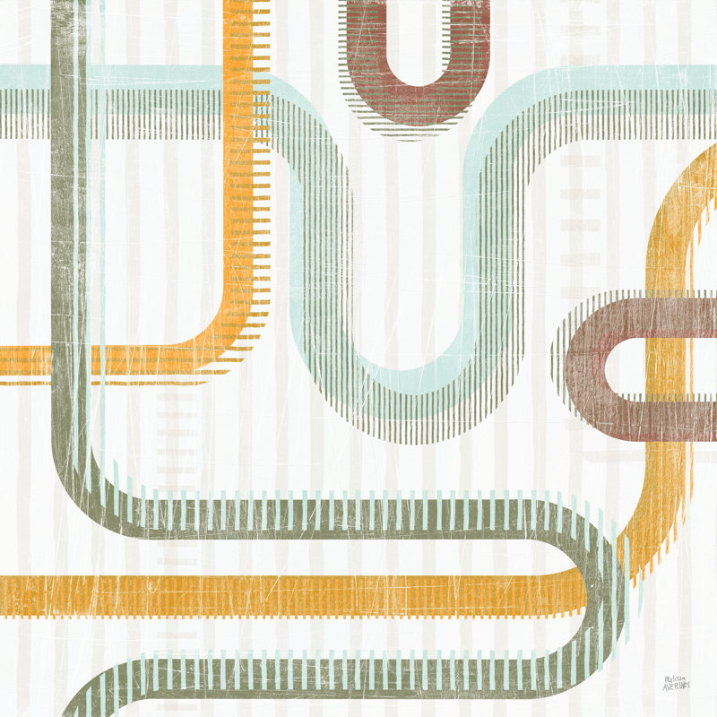 Subway Lines II by Melissa Averinos - Wrapped Canvas Painting, 122cm H x 122cm W x 3.8cm D