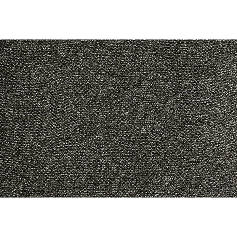 Ensemble modulaire moderne en chenille gris 6 pièces avec canapé modulaire en L, fauteuils sans accoudoirs et repose-pieds modulaire