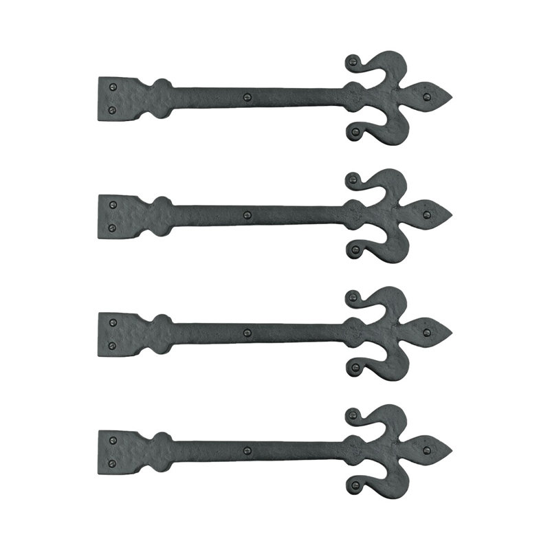 Charnière de porte simple à fixation en surface h 4,25 po x l 0,15 po