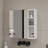 A White MDF Material Mirror Cabinet