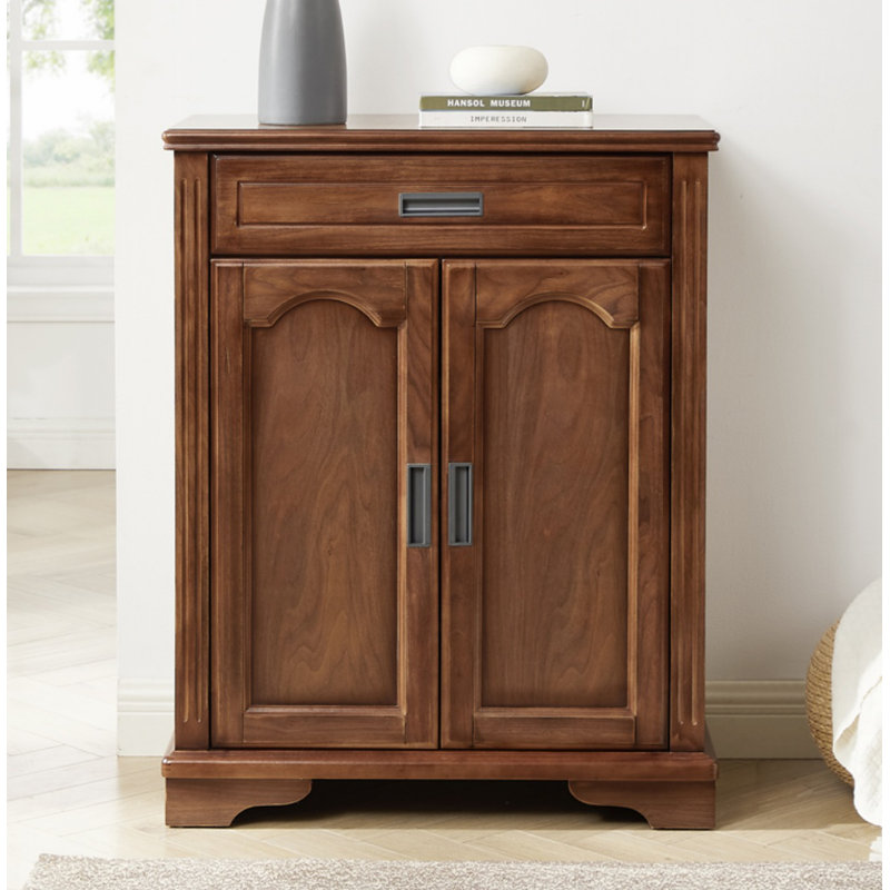 Armoire d'appoint en bois massif grande capacité