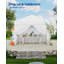 FXSGER 300cm W x 300cm D Polycarbonate Cover Retractable Patio Awning-128912890