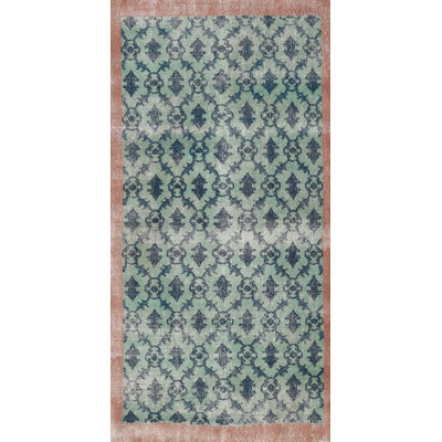 Tapis de la zone verte en laine touffeté à la main Remington