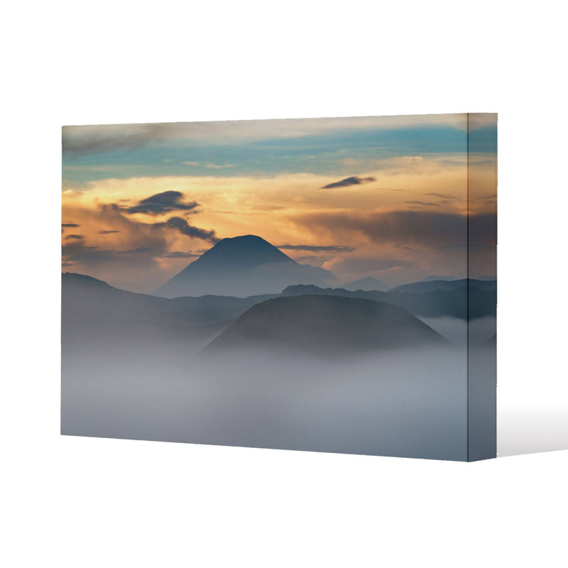 Bromo in morning time (Canvas Print) Slim Style Canvas Print, 15mm Slim Real wood., 30 cm H x 40 cm W