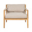 Ensemble de conversation d'extérieur 2 pièces en bois d'acacia avec corde tissée et coussins Larry-124487928