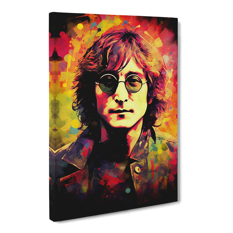 John Lennon Digital - Art Prints - Wrapped Canvas, 60cm H x 40cm W x 3cm D
